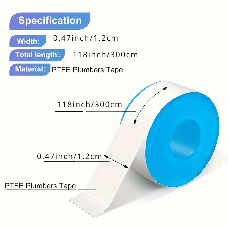 3/6/10 Pezzi di Nastro per Tub - Plumbing Tape Ptfe recensione e prezzo